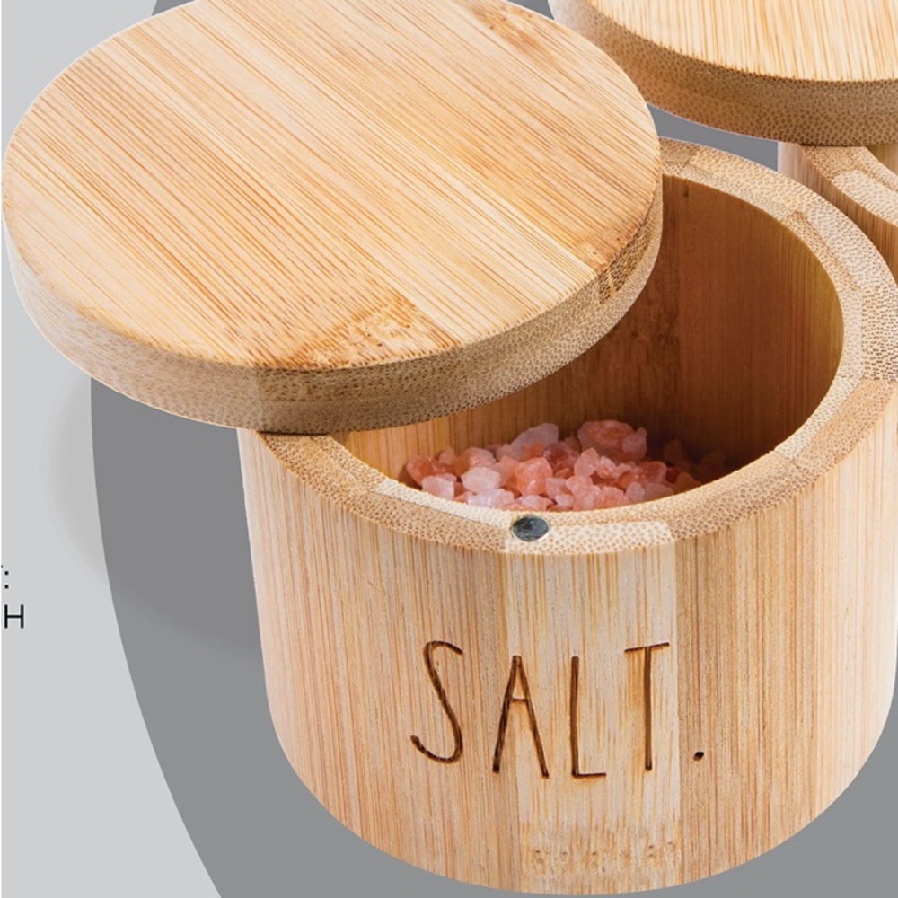 NWT- Rae Dunn Bamboo Salt Cellar